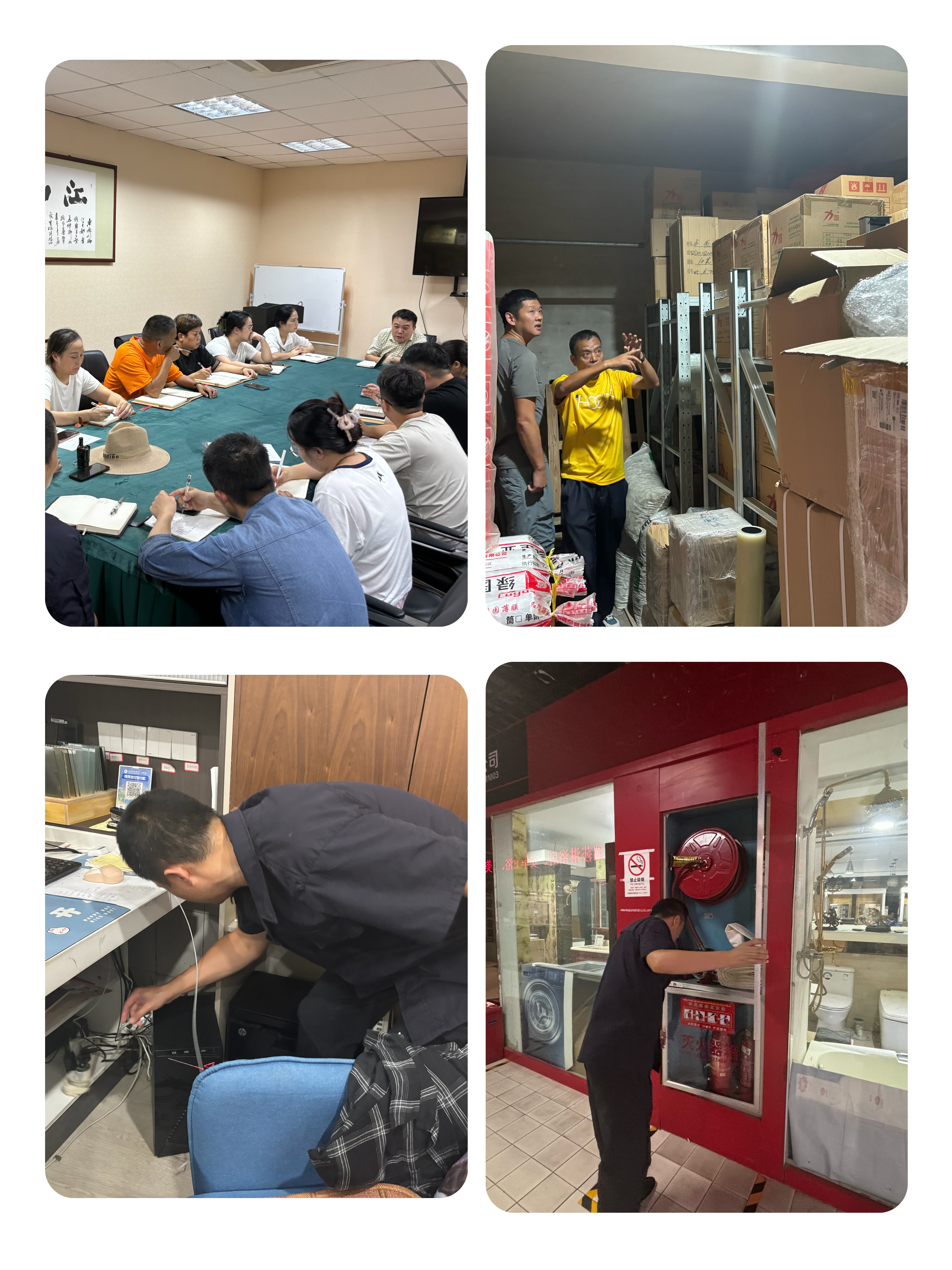 開(kāi)展節(jié)前消防檢查，筑牢消防安全防線